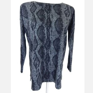 The Kooples Sport Snake Print Merino Wool Sweater
